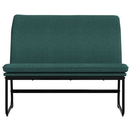 Vidaxl bankje 100x75x76 cm stof donkergroen