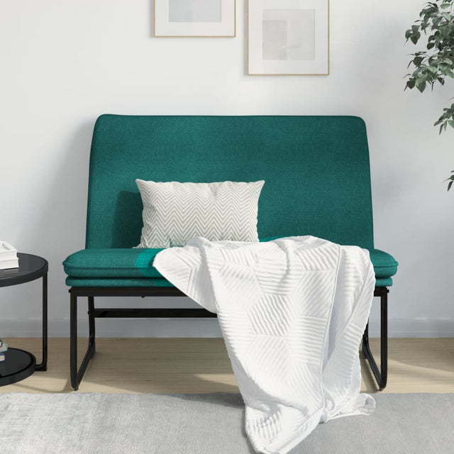 Vidaxl bankje 100x75x76 cm stof donkergroen