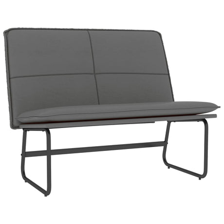 Vidaxl bankje 100x75x76 cm kunstleer grijs