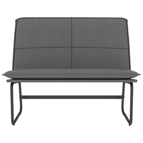 Vidaxl bankje 100x75x76 cm kunstleer grijs