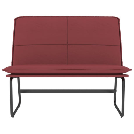 Vidaxl bankje 100x75x76 cm kunstleer wijnrood