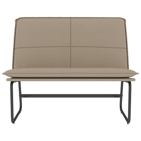 Vidaxl bankje 100x75x76 cm kunstleer cappuccinokleurig