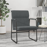 Vidaxl loungestoel 55x64x80 cm stof donkergrijs