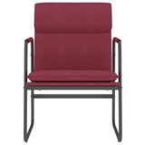 Vidaxl loungestoel 55x64x80 cm stof wijnrood