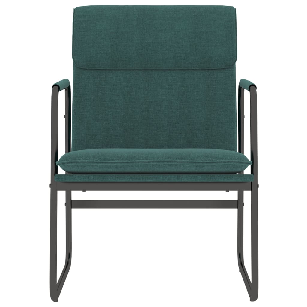 Vidaxl loungestoel 55x64x80 cm stof donkergroen