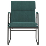 Vidaxl loungestoel 55x64x80 cm stof donkergroen