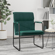 Vidaxl loungestoel 55x64x80 cm stof donkergroen