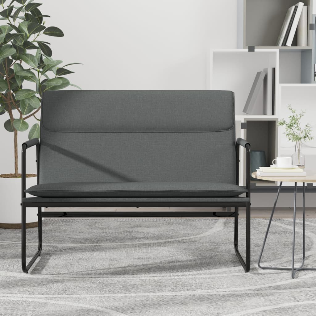 Vidaxl bankje 100x64x80 cm stof donkergrijs