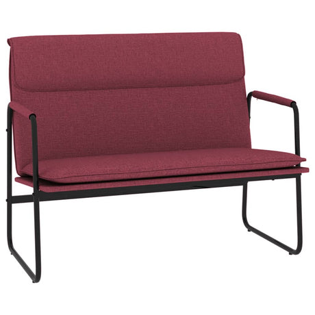 Vidaxl bankje 100x64x80 cm stof wijnrood