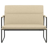 Vidaxl bankje 100x64x80 cm stof crèmekleurig