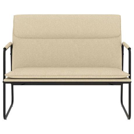 Vidaxl bankje 100x64x80 cm stof crèmekleurig