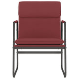 Vidaxl loungestoel 55x64x80 cm kunstleer wijnrood