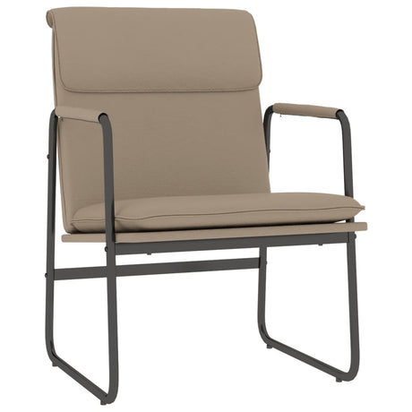 Vidaxl loungestoel 55x64x80 cm kunstleer cappuccinokleurig