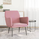 Vidaxl fauteuil 62x79x79 cm fluweel roze