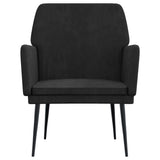 Vidaxl fauteuil 62x79x79 cm fluweel zwart