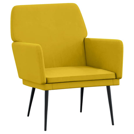 Vidaxl fauteuil 62x79x79 cm fluweel geel