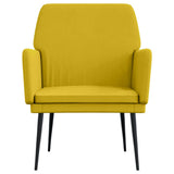 Vidaxl fauteuil 62x79x79 cm fluweel geel