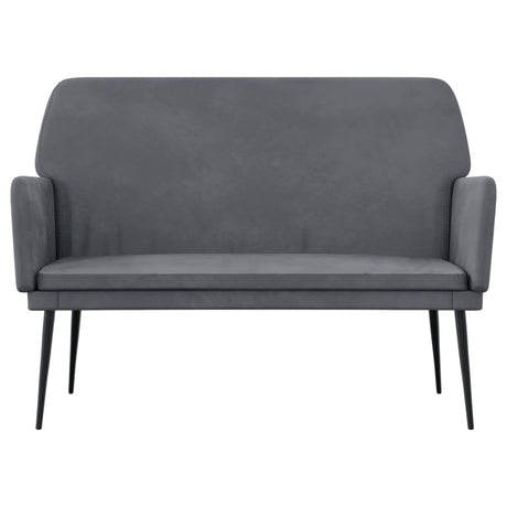 Vidaxl bankje 108x79x79 cm fluweel donkergrijs