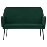Vidaxl bankje 108x79x79 cm fluweel donkergroen