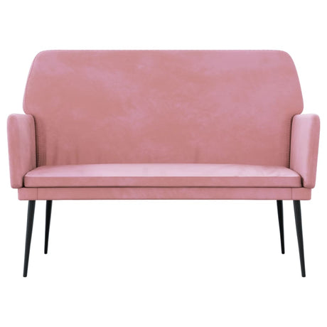 Vidaxl bankje 108x79x79 cm fluweel roze
