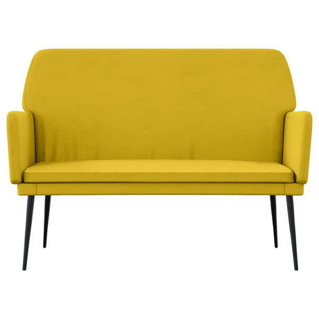 Vidaxl bankje 108x79x79 cm fluweel geel