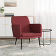 Vidaxl fauteuil 61x78x80 cm kunstleer wijnrood