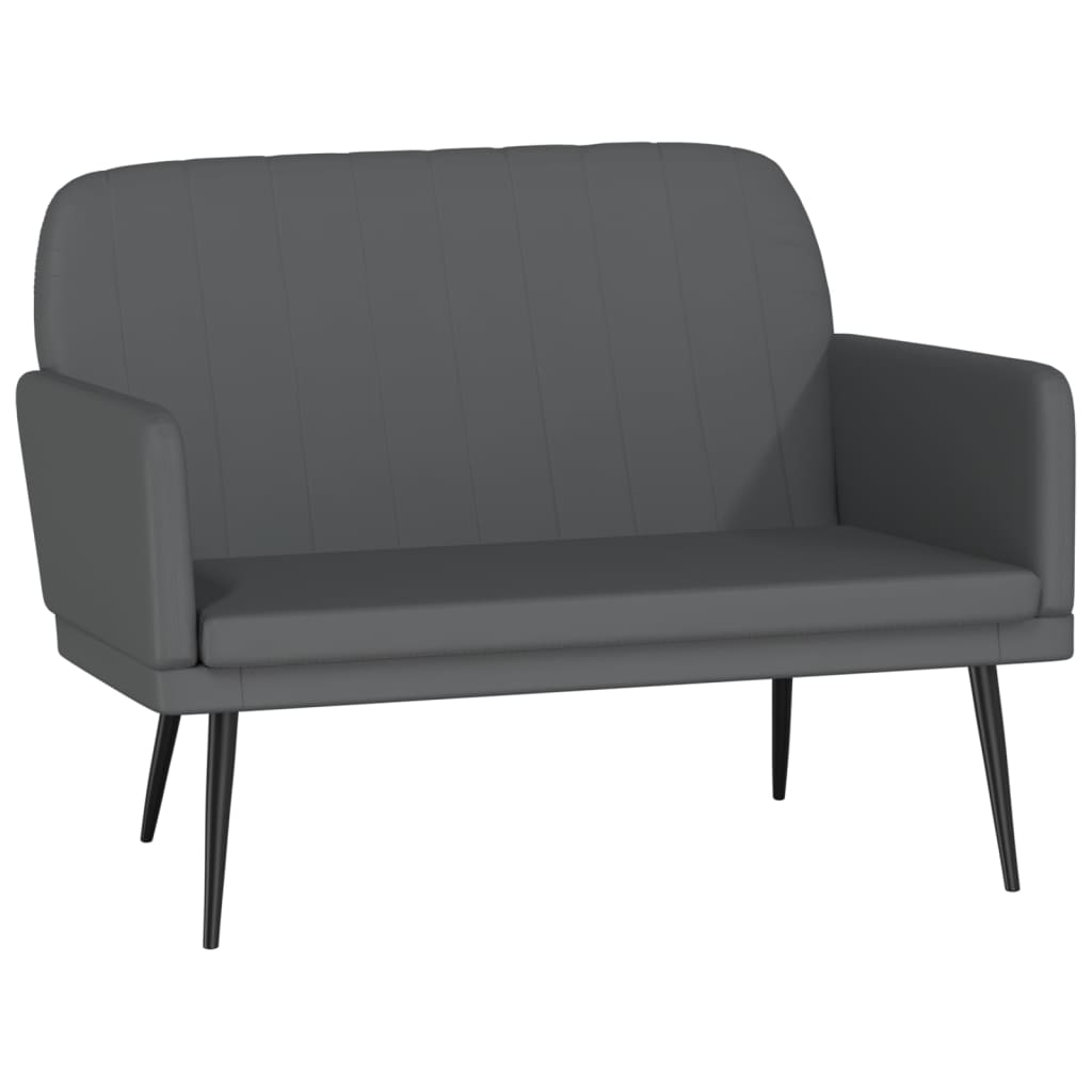 Vidaxl bankje 107x80x81 cm kunstleer grijs