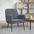Vidaxl fauteuil 62x79x79 cm fluweel donkergrijs