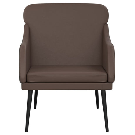 Vidaxl fauteuil 63x76x80 cm kunstleer bruin