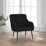 Vidaxl fauteuil 63x76x80 cm fluweel zwart