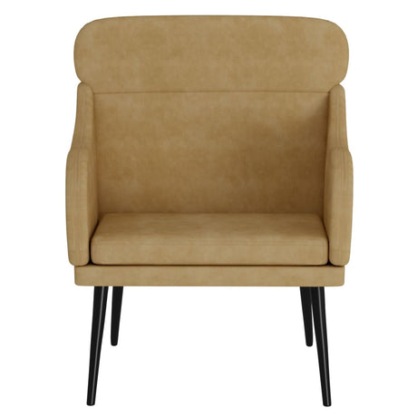 Vidaxl fauteuil 63x76x80 cm fluweel bruin