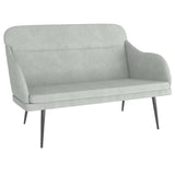 Vidaxl bankje 110x76x80 cm fluweel lichtgrijs