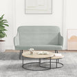 Vidaxl bankje 110x76x80 cm fluweel lichtgrijs
