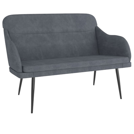 Vidaxl bankje 110x76x80 cm fluweel donkergrijs