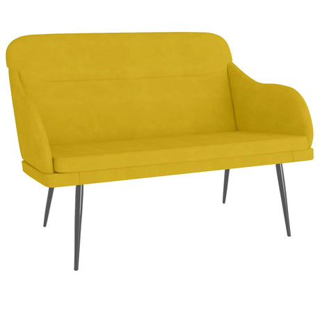 Vidaxl bankje 110x76x80 cm fluweel geel