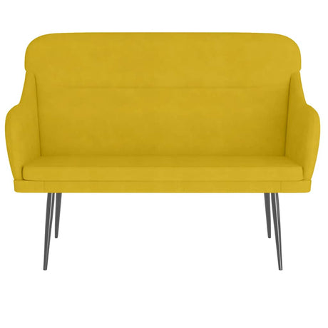 Vidaxl bankje 110x76x80 cm fluweel geel