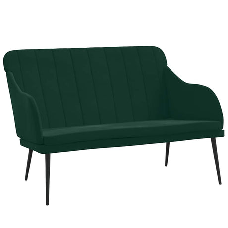 Vidaxl bankje 110x76x80 cm fluweel donkergroen