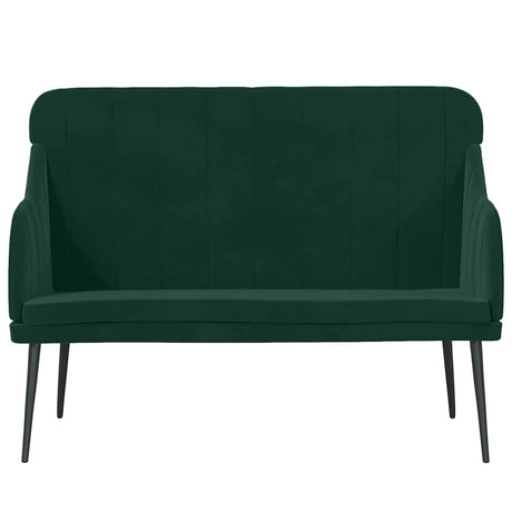 Vidaxl bankje 110x76x80 cm fluweel donkergroen
