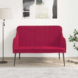 Vidaxl bankje 110x76x80 cm fluweel wijnrood