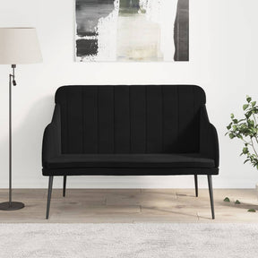 Vidaxl bankje 110x76x80 cm fluweel zwart