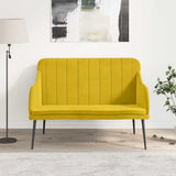 Vidaxl bankje 110x76x80 cm fluweel geel