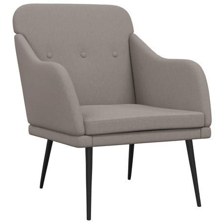 Vidaxl fauteuil 63x76x80 cm stof taupe