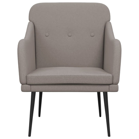 Vidaxl fauteuil 63x76x80 cm stof taupe
