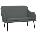 Vidaxl bankje 110x76x80 cm stof donkergrijs
