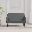 Vidaxl bankje 110x76x80 cm stof donkergrijs