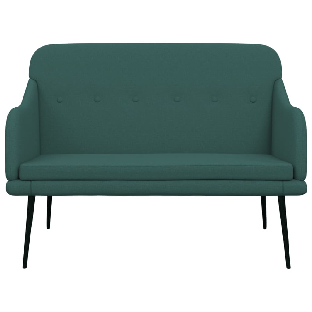Vidaxl bankje 110x76x80 cm stof donkergroen