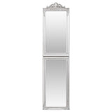 Vidaxl Mirror je odmaknil 40x160 cm belo srebrno obarvano