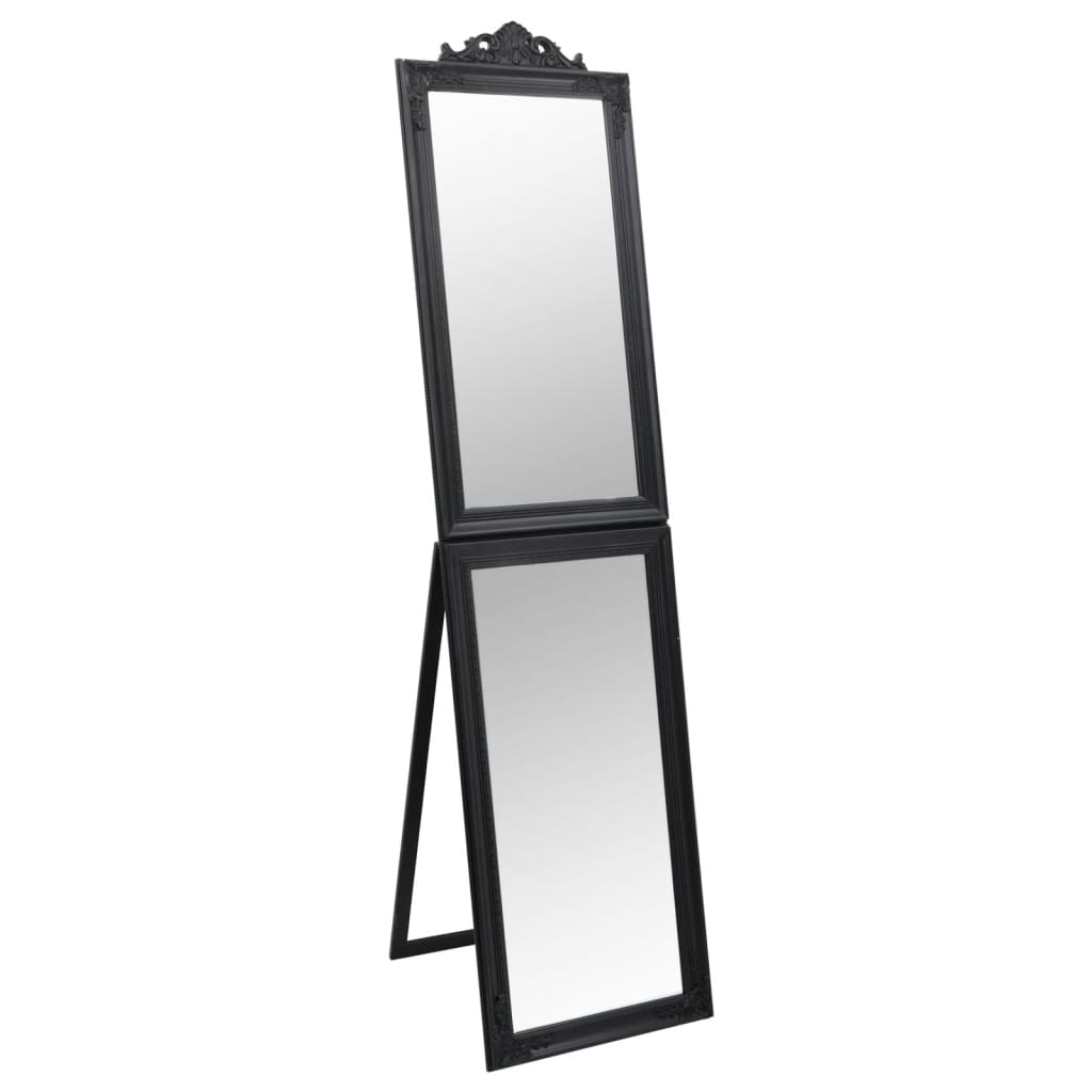 Vidaxl Mirror løsrevet 40x160 cm sort