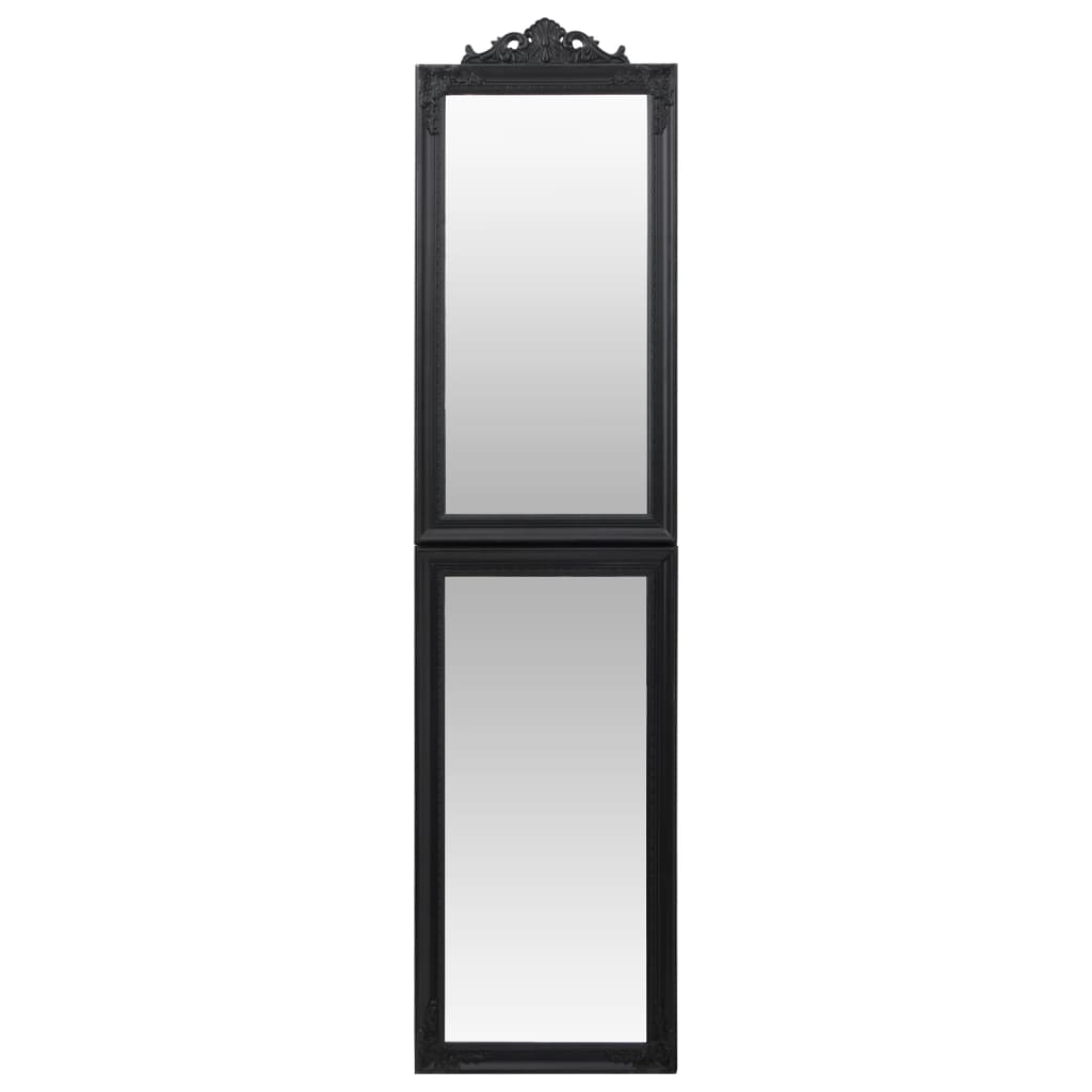 Vidaxl Mirror løsrevet 40x160 cm sort