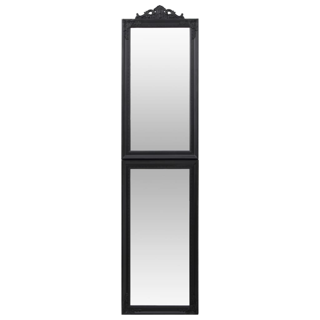 Vidaxl Mirror frittliggende 50x200 cm svart